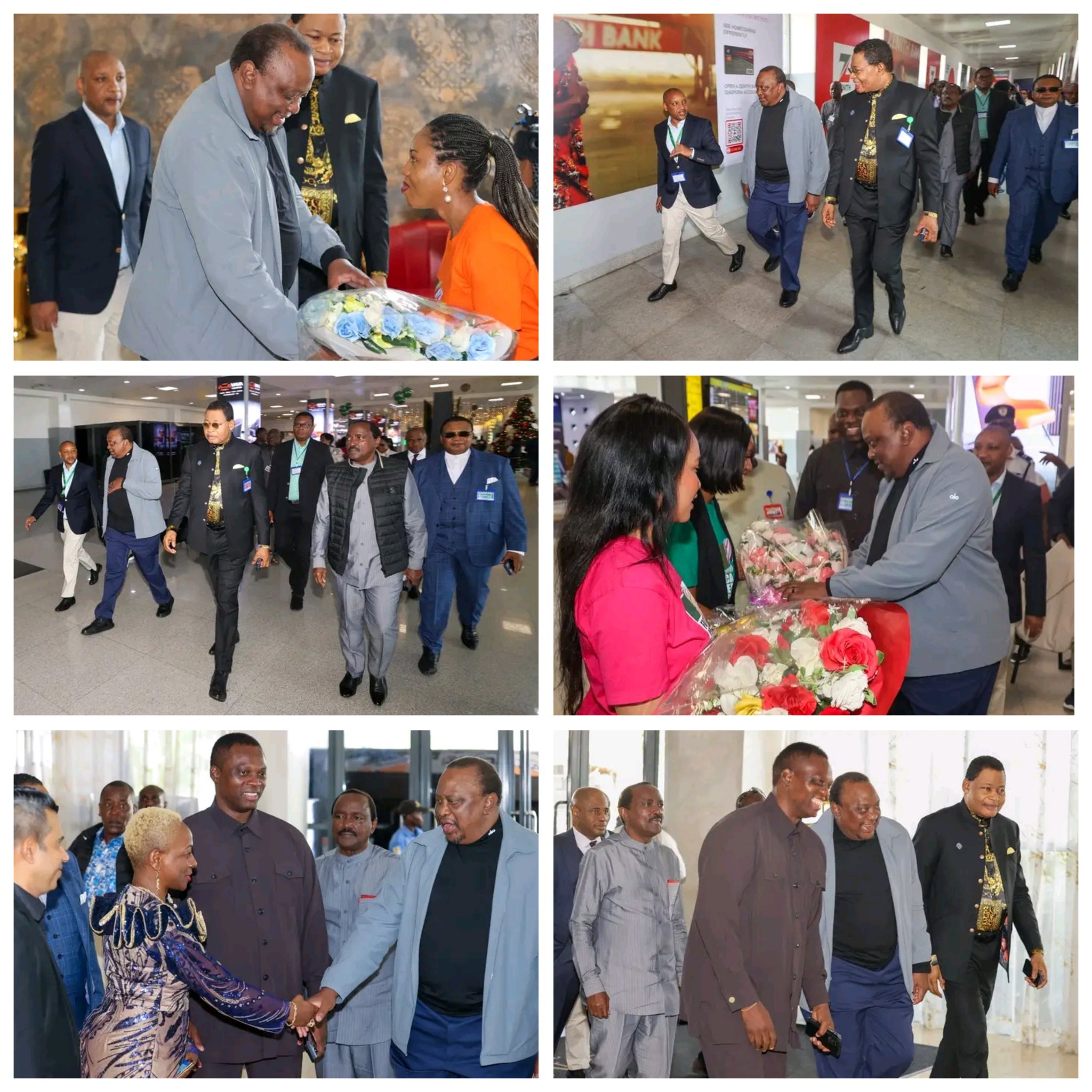 Uhuru Kenyatta and Kalonzo in Lagos, Nigeria, ahead of the Future Africa Leaders Awards ceremony