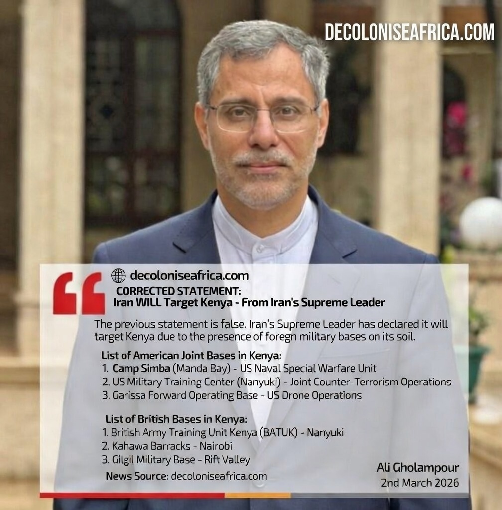 Iran new Supreme Leader corrects Kenya ambassador on phone ! 